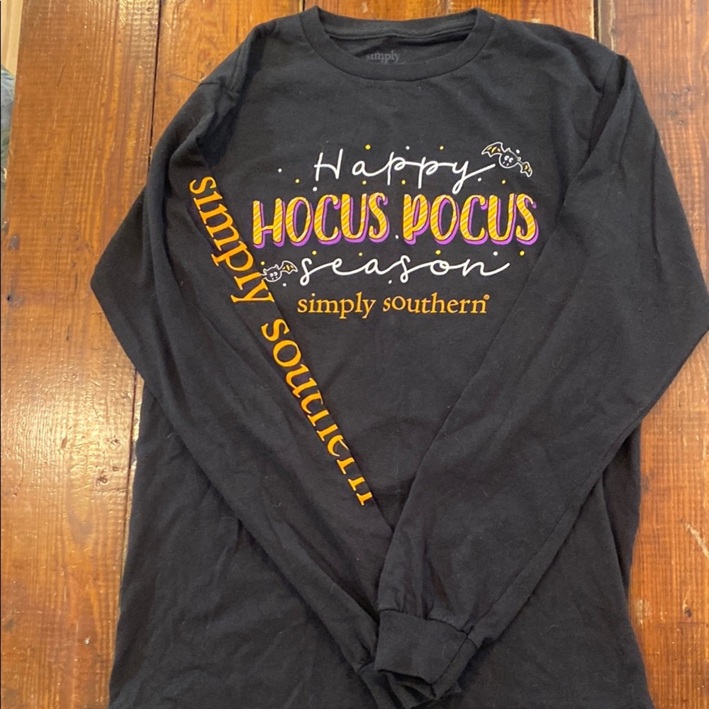 Simply Southern Halloween Witch Black Tee